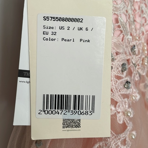 Pearl pink corset dress size 2 - Picture 7 of 9